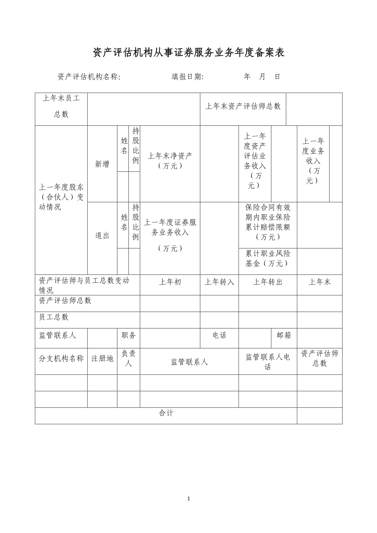 資產(chǎn)評估機構(gòu)從事證券服務(wù)業(yè)務(wù)年度備案表——聚焦資產(chǎn)評估服務(wù)